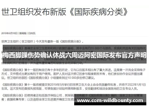 梅西脚踝伤势确认休战六周迈阿密国际发布官方声明 梅西脚踝伤势确认休战六周迈阿密国际发布官方声明